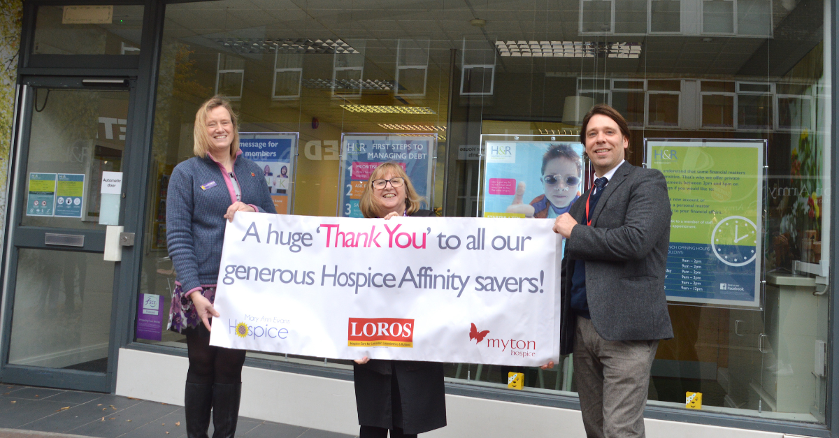 Local hospices receive £21,000 donation thanks to savings account holders